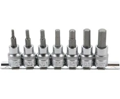 Bgs Technic Įpresuotų antgalių rinkinys | 10 mm (3/8") | hex šešiakampis 3 - 10 mm | 7 vnt. (5107)