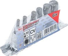 Grąžtas Bgs Technic Įpresuotų antgalių rinkinys | 6.3 mm (1/4") | Spline (XZN) M4 - M12 | 6 vnt. (2162)