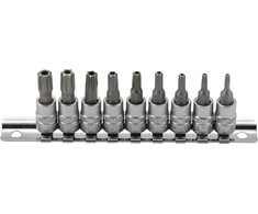 Grąžtas Bgs Technic Įpresuotų antgalių rinkinys | 6.3 mm (1/4") | T-Star su skyle (Torx) T10 - T50 (2165)