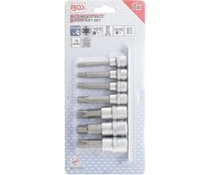 Bgs Technic Įpresuotų antgalių rinkinys | 10 mm (3/8") / 12,5 mm (1/2") | Spline (RIBE) M6 - M14 | 7 vnt. (5185)