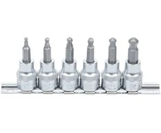 Bgs Technic Įpresuotų antgalių rinkinys | 10 mm (3/8") | Šarnyrinis hex šešiakampis | 3 - 8 mm | 7 vnt. (5109)