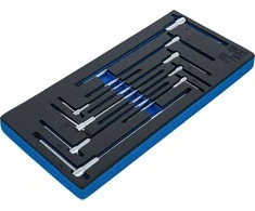 Bgs Technic Įrankių dėklas 1/3: Atsuktuvų rinkinys su slankiojančia T formos rankena | T-Star (Torx) | T10 - T50 | 9 vnt. (6090)
