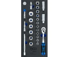 Bgs Technic Įrankių dėklas 1/3: galvučių rinkinys | 10 mm (3/8") | 26 vnt. (4052)