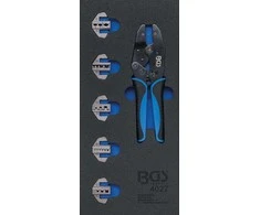 Bgs Technic Įrankių dėklas 1/3: suspaudimo replės su 5 antgaliais | 11 vnt. (4027)