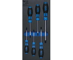 Bgs Technic Įrankių dėklas 1/3: T-Star atsuktuvai (Torx) | 6 vnt. (4078)