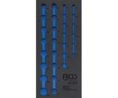 Bgs Technic Įrankių dėklas 1/3, tuščias | 4056 pozicijai (4056-1)