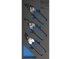 Bgs Technic Įrankių dėklas 1/3: žirklės skardai patrumpintos | 3 vnt. (4125)