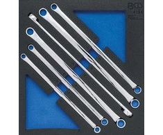 Bgs Technic Įrankių dėklas 2/3: dvigubo žiedo veržliarakčių rinkinys | labai ilgi | 10 x 11 - 22 x 24 mm | 6 vnt. (4194)