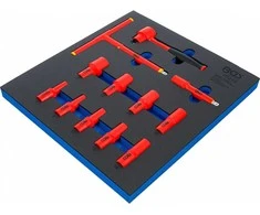 Bgs Technic Įrankių dėklas 2/3: VDE įrankių rinkinys | 10 mm (3/8") | 7 - 22 mm | 12 vnt. (70213)