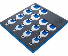 Bgs Technic Įrankių dėklas 2/3: Veržliarakčių rinkinys su šoniniais raktais | 12,5 mm (1/2") | 14 vnt. (74563)