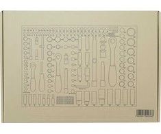 Bgs Technic Galvučių rinkinys dėkle | 1/4" / 3/8" / 1/2" | 90 dantų terkšlės | 192 vnt. (4036)