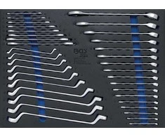 Bgs Technic Kombinuotų ir kilpinių raktų rinkinys dėkle | CrV | 35 vnt. (4089)