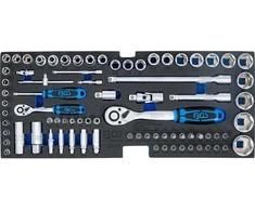 Bgs Technic Įrankių dėklas iš 3312 pozicijos: galvučių rinkinys | 12,5 mm (1/2") + 6,3 mm (1/4") | 78 vnt. (3345)