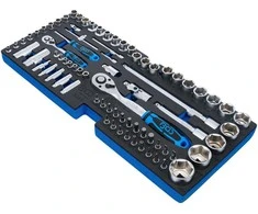 Bgs Technic Įrankių dėklas iš 3312 pozicijos: galvučių rinkinys | 12,5 mm (1/2") + 6,3 mm (1/4") | 78 vnt. (3345)