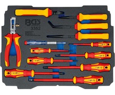 Bgs Technic Įrankių dėklas | VDE replių / atsuktuvų rinkinys | 13 vnt. | BGS BOXSYS1 ir 2 lagaminui | 12 vnt. (3352)