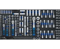 Bgs Technic Įrankių dėklas XL: Galvučių rinkinys | 6.3 mm (1/4") / 10 mm (3/8") / 12,5 mm (1/2") | 216 vnt. (74434)