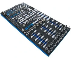 Bgs Technic Įrankių dėklas XL: Galvučių rinkinys | 6.3 mm (1/4") / 10 mm (3/8") / 12,5 mm (1/2") | 216 vnt. (74434)