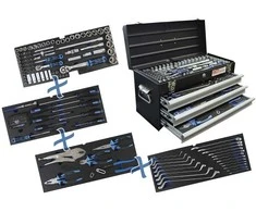 Bgs Technic Įrankių rinkinys su metaline dėže | 3 stalčiai | 143 įrankiai (3318)
