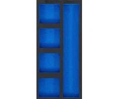 Bgs Technic Įrankių vežimėlio įdėklas | 1/3 | 5 skyriai | 408 × 189 × 32 mm | BGS (74362)