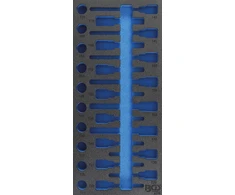Bgs Technic Įrankių vežimėlio įdėklas | 1/3 | BGS 4119 Torx rinkiniui | 408 × 189 × 32 mm | BGS (4119-1)