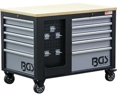 Bgs Technic Įrankių vežimėlis | 2x 5 stalčiai | 1 spintelė | tuščia (4199)
