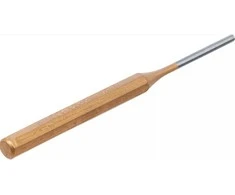 Bgs Technic Išmušėjas bukas – cilindrinis, grūdintas – Ø4 × 150 mm, CrV, lakuotas kotas (1651-4)