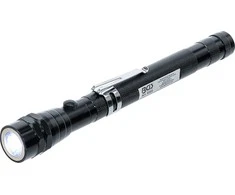 Bgs Technic Ištraukiamas LED žibintuvėlis su magnetu | "2-IN-1" (9303)