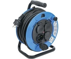 Bgs Technic Kabelinė ritė 25 m | 3 x 1,5 mm² | 4 lizdai su sandarinimo dangteliu IP 44 | 3500 W (3375)