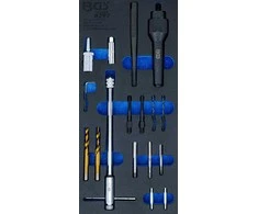 Bgs Technic Kaitinimo žvakių išėmimo ir jų sriegio remonto komplektas | M8 / M10 | 17 vnt. (8297)
