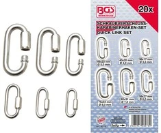Bgs Technic Karabinų rinkinys su varžtu | 20 vnt. (8078)