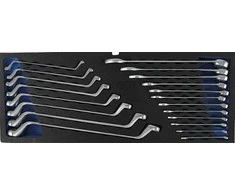 Bgs Technic Kilpinių ir kombinuotų raktų rinkinys 20 vnt. iš BGS 3312 ir 3318 | su padėklu (3342)