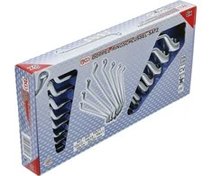 Bgs Technic Kilpinių raktų rinkinys | lenkti galai | 6x7 - 20x22 mm | 8 vnt. (1213)