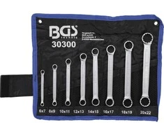 Bgs Technic Kilpinių raktų rinkinys | tiesūs | 6-22 mm | 8 vnt. (30300)