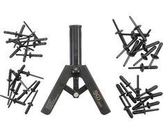 Bgs Technic Kniediklis plastikinėms kniedėms su rinkiniu (8463)