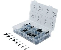 Bgs Technic Kniedžių asortimentas | juodos | Aliuminis | Ø 3.2 - 4.8 mm | 200 vnt. (85224)