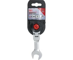 Bgs Technic Kombinuotas raktas su terkšle | trumpas | šarnyrinis | 17 mm (6917)