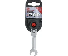 Bgs Technic Kombinuotas raktas su terkšle | trumpas | šarnyrinis | 10 mm (6910)