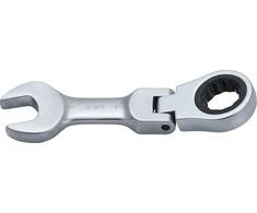 Bgs Technic Kombinuotas raktas su terkšle | trumpas | šarnyrinis | 18 mm (6918)