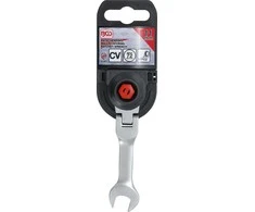 Bgs Technic Kombinuotas raktas su terkšle | trumpas | šarnyrinis | 11 mm (6911)