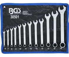 Bgs Technic Kombinuotas raktų rinkinys | 6 - 22 mm | 12 vnt. (30501)