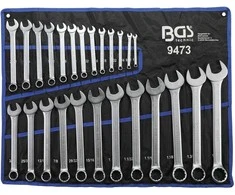 Bgs Technic Kombinuotų raktų rinkinys | Coliniai dydžiai | 1/4 "- 1.1/4" | 25 vnt. (9473)