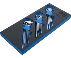 Bgs Technic L formos raktų rinkinys įdėkle BGS | HEX, TORX, TORX Security | 27 vnt. (74259)