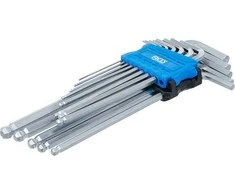 Bgs Technic L tipo raktų rinkinys | ilgas tipas | hex šešiakampis / hex šešiakampis su šarnyru | 1,5 - 10 mm | 13 vnt. (9799)