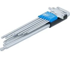 Bgs Technic L tipo raktų rinkinys | ilgi | šarnyriniai | T-Star (Torx) T10 - T50 | 9 vnt. (819)