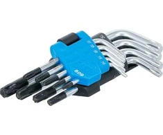 Bgs Technic L tipo raktų rinkinys | trumpi | T-Star su skylutėm (Torx) T10 - T50 | 9 vnt. (809)