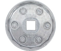 Bgs Technic Lėkštelė tepalo filtrui aliumininė | 14-kampų | Ø 64 mm | Daihatsu, Fiat, Nissan, Toyota (1042)