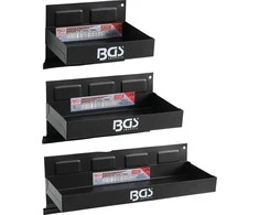 Bgs Technic Magnetinės lentynos įrankių vežimėliams | 150/210/310 mm | 3 vnt. (67150)