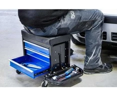 Bgs Technic Mechaniko kėdutė – mobili su 3 stalčiais – 150 kg (2859)