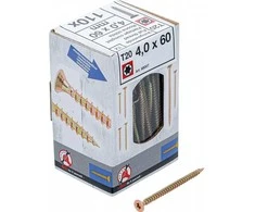 Bgs Technic Medienos ir plastiko varžtai galvanizuoti | T-Star T20 | 4.0 x 60 mm | 110 vnt. (88007)