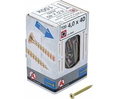 Bgs Technic Medienos varžtai galvanizuoti | T-Star T20 | 4.0 x 40 mm | 150 vnt. (88003)